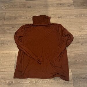 Eloquii Brown Turtleneck Top